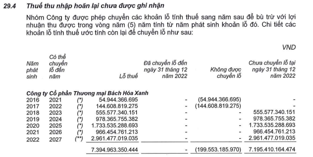 Báo cáo tài chính hợp nhất năm 2022 đã kiểm toán của MWG