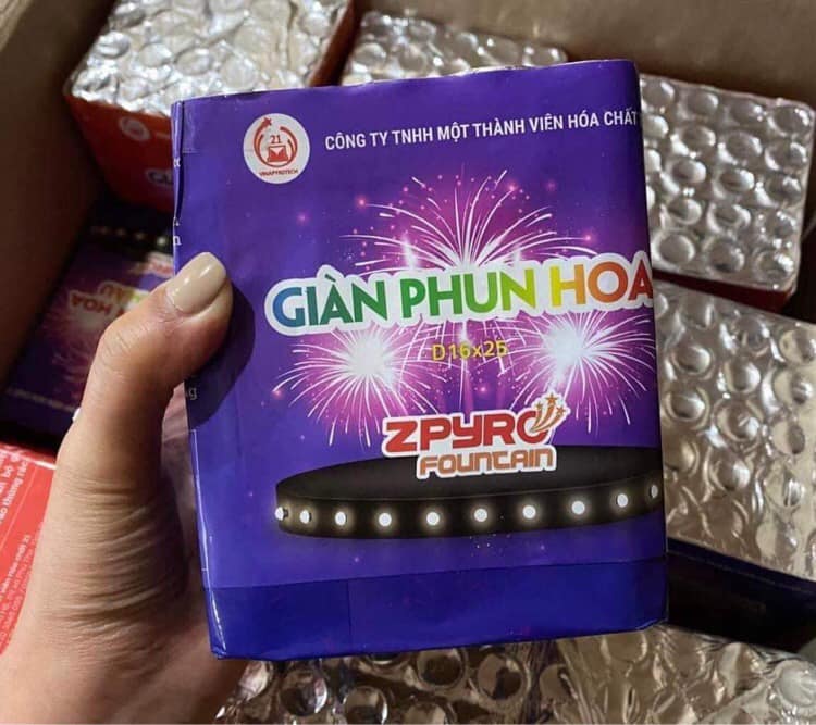 Tạm dừng bán sản phẩm pháo giàn phun hoa của Z121 do có tiếng nổ