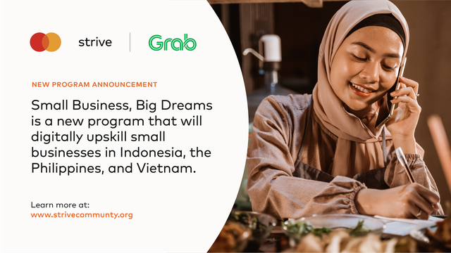 Mastercard và Grab ra mắt chương trình “Doanh nghiệp nhỏ, Ước mơ lớn” nhằm thúc đẩy tinh thần khởi nghiệp tại Việt Nam