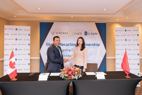 VinFast và Li-Cycle công bố hợp tác tái chế pin toàn cầu