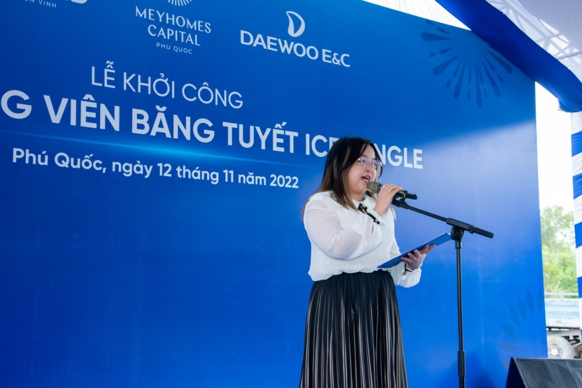 Bà Nguyễn Ngọc Thùy Dương phát biểu tại sự kiện.