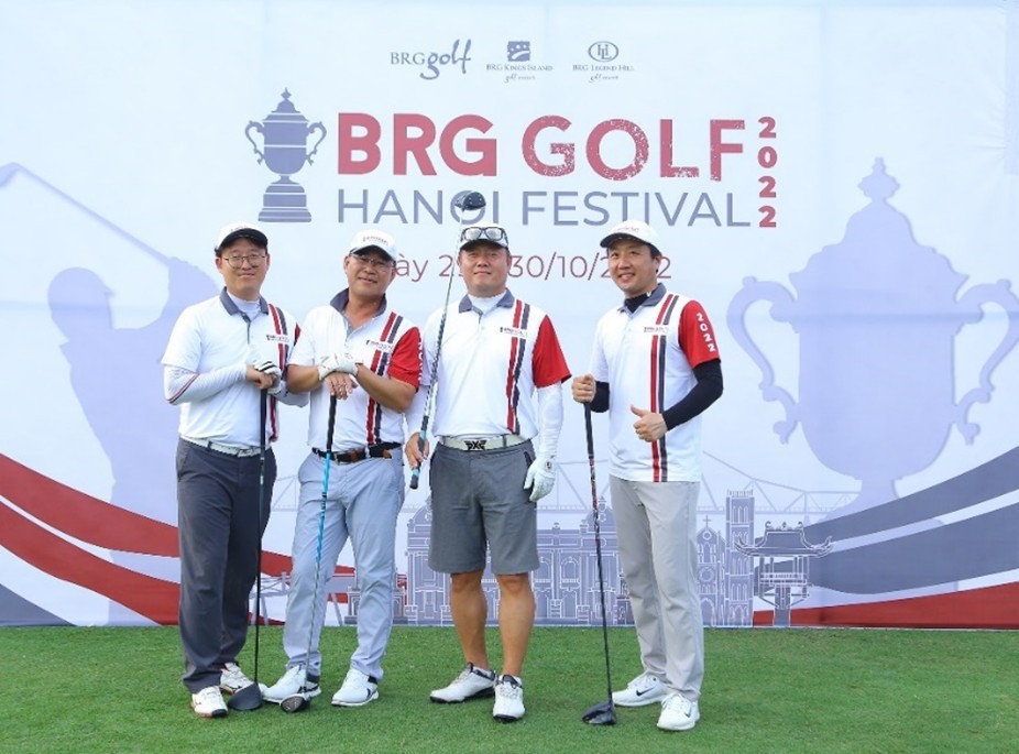 Các gôn thủ Hàn Quốc tranh tài tại giải đấu 2022 BRG Golf Hanoi Festival