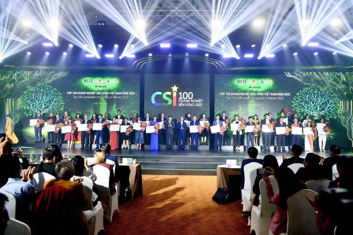 Chứng khoán Bảo Việt lọt nhóm 100 doanh nghiệp bền vững 2022