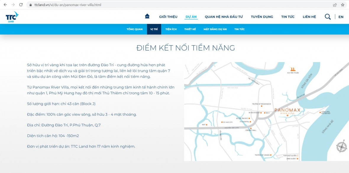 TP Hồ Chí Minh: Dự án Panomax River Villa của TTC Land “phù phép” lừa dối khách hàng, đối tác?