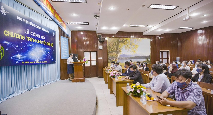 Tháng 03/2022, Học viện Hàng không Việt Nam công bố Chương trình Chuyển đổi số