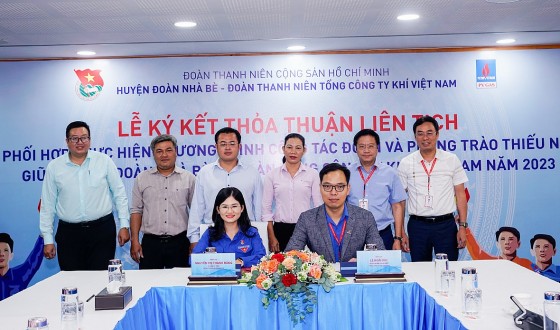 PV GAS ký thoả thuận liên tịch với huyện đoàn Nhà Bè, Tp. HCM
