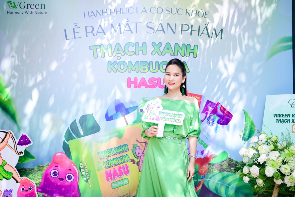 VGreen ra mắt sản phẩm Thạch xanh Kombucha Hasu dành cho trẻ em