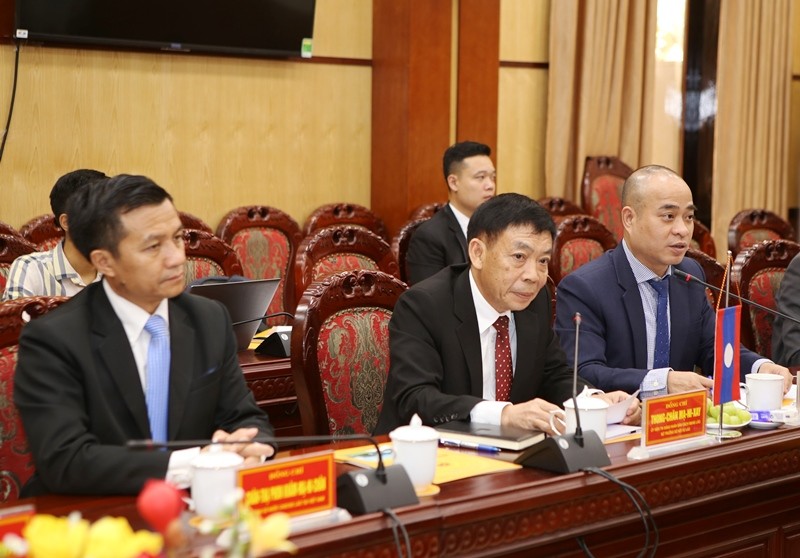 Đoàn cấp cao Bộ Nội vụ CHDCND Lào thăm và làm việc tại tỉnh Thanh Hóa