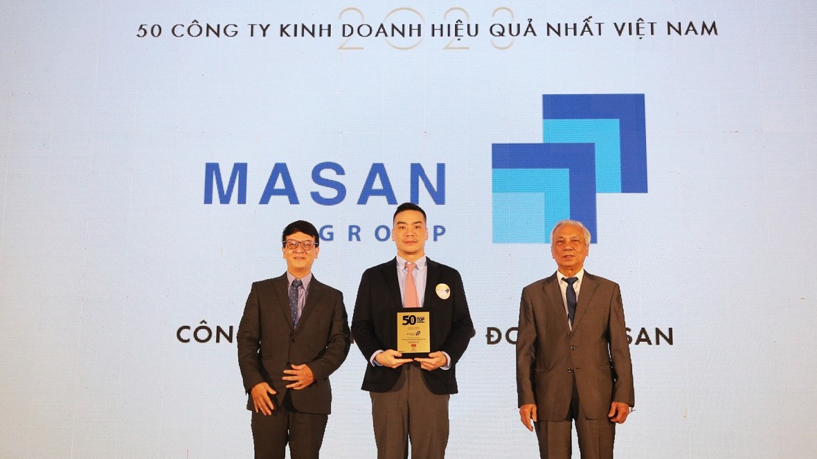 Masan nhận “cú đúp” Top 50 Công ty kinh doanh hiệu quả nhất Việt Nam 2023