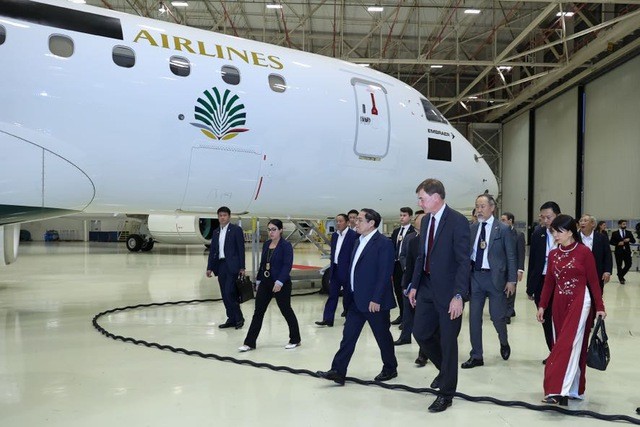 Thủ tướng đề nghị Tập đoàn hàng không vũ trụ Embraer mở rộng thị trường tại Việt Nam