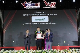 Herbalife Việt Nam vào Top 10 công ty thực phẩm uy tín lần thứ ba liên tiếp