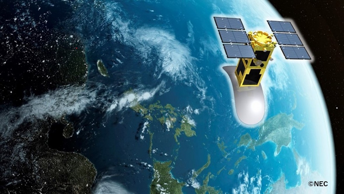 Hình ảnh mô phỏng vệ tinh LOTUSat-1. Nguồn: NEC