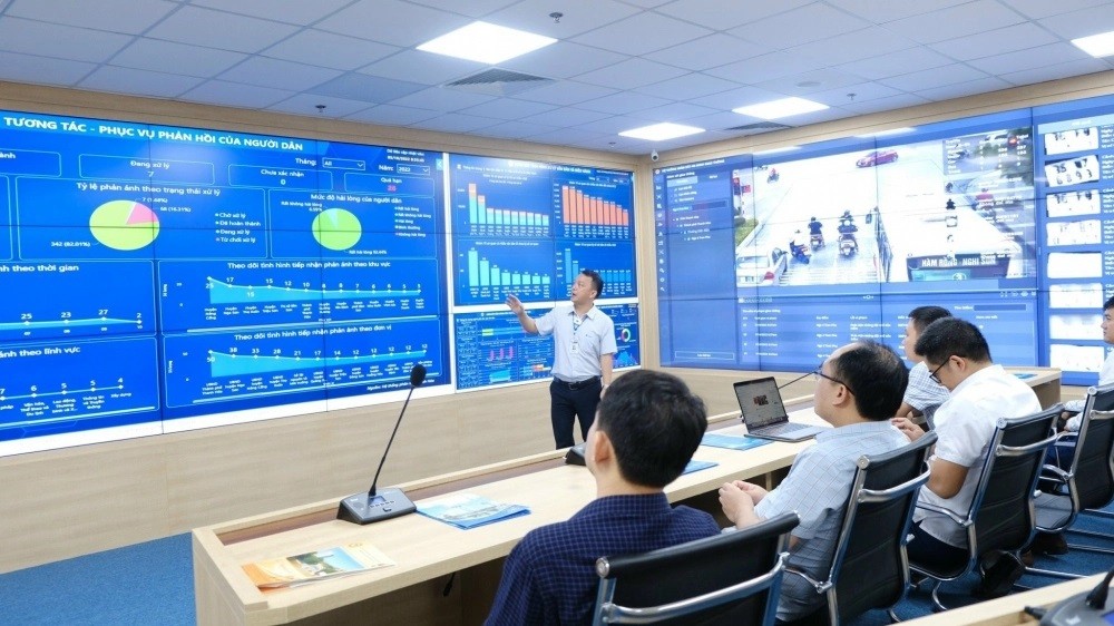 Trung tâm giám sát điều hành thông minh tỉnh Thanh Hoá.