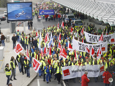 Nhân viên đòi tăng lương, sân bay ở Đức tê liệt