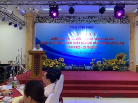 Vĩnh Phúc: Tổ chức gặp mặt các cơ quan báo chí nhân dịp kỷ niệm 97 năm ngày Báo chí Cách mạng Việt Nam