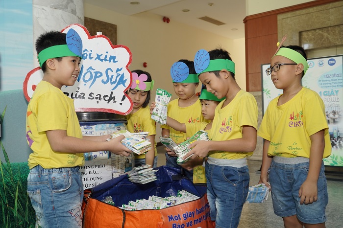 Mở rộng chương trình tái chế vỏ, hộp giấy tại 1.600 trường học