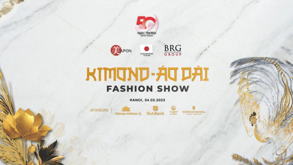 Kỷ niệm 50 năm thiết lập quan hệ ngoại giao Việt Nam - Nhật Bản (1973-2023): Trình diễn sân khấu đặc biệt mang tên Kimono – Ao dai Fashion Show